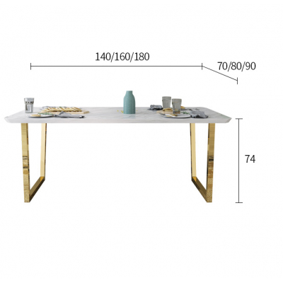 High quality factory price dining room furniture set luxury dining room marble furniture 4 chair dining table set