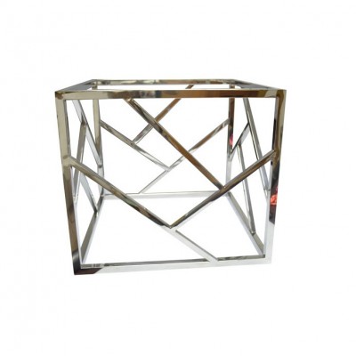 Nordic metal tea table with stainless steel industry style of square widely used design for living room